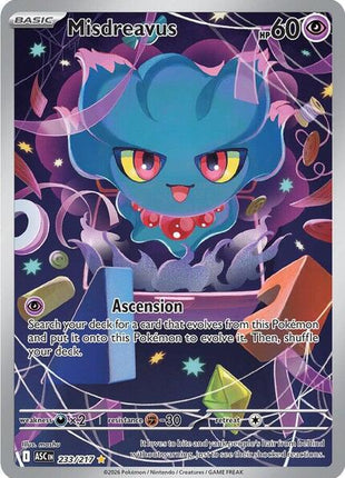 Misdreavus - 233/217 - ME Ascended Heroes - Holofoil - Near Mint (NM)