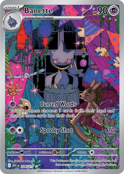 Banette - 234/217 - ME Ascended Heroes - Holofoil - Near Mint (NM)