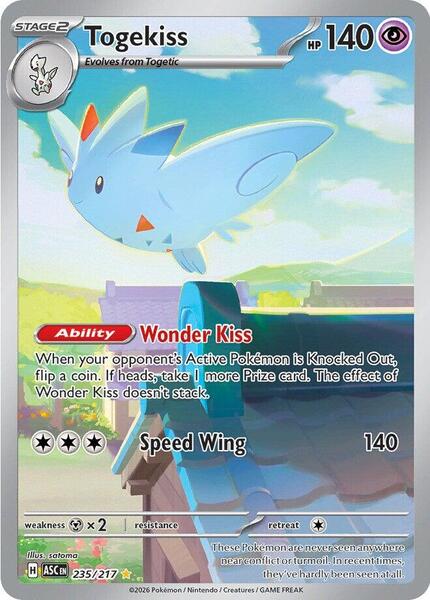 Togekiss - 235/217 - ME Ascended Heroes - Holofoil - Near Mint (NM)