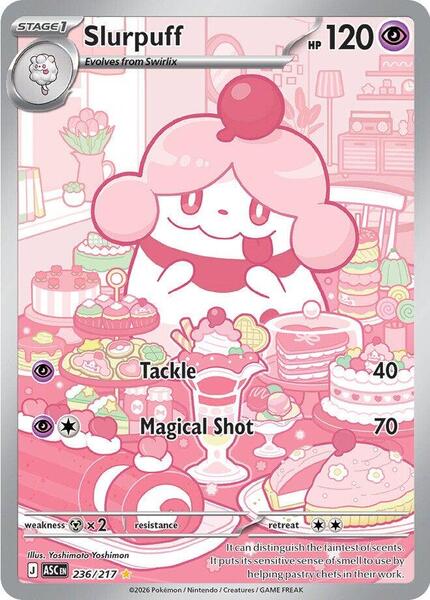 Slurpuff - 236/217 - ME Ascended Heroes - Holofoil - Near Mint (NM)