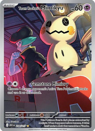 Team Rocket's Mimikyu - 238/217 - ME Ascended Heroes - Holofoil - Near Mint (NM)