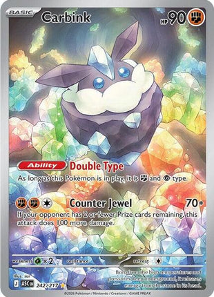 Carbink - 242/217 - ME Ascended Heroes - Holofoil - Near Mint (NM)