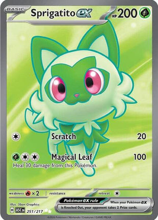 Sprigatito ex - ME Ascended Heroes - Holofoil - Near Mint (NM)