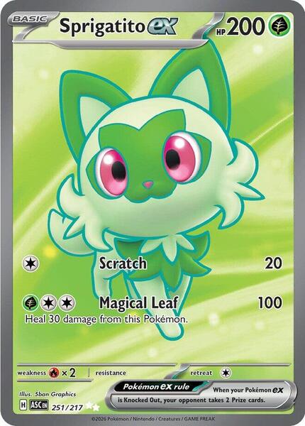 Sprigatito ex - ME Ascended Heroes - Holofoil - Near Mint (NM)