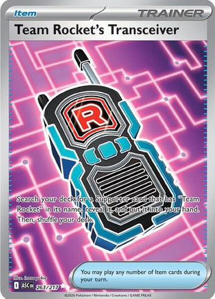 Team Rocket's Transceiver - 263/217 - ME Ascended Heroes - Holofoil - Near Mint (NM)