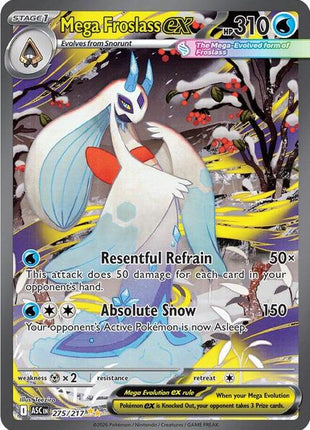 Mega Froslass ex - 275/217 - ME Ascended Heroes - Holofoil - Near Mint (NM)