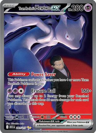 Team Rocket's Mewtwo ex - 281/217 - ME Ascended Heroes - Holofoil - Near Mint (NM)