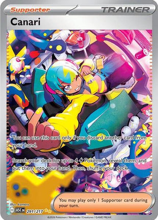 Canari - 291/217 - ME Ascended Heroes - Holofoil - Near Mint (NM)