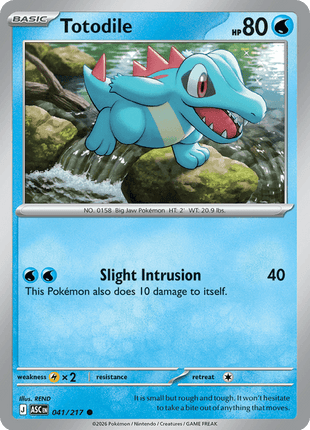 Totodile (Friend Ball) - ME Ascended Heroes - Reverse Holofoil - Near Mint (NM)