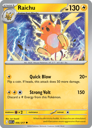 Raichu (Friend Ball) - ME Ascended Heroes - Reverse Holofoil - Near Mint (NM)