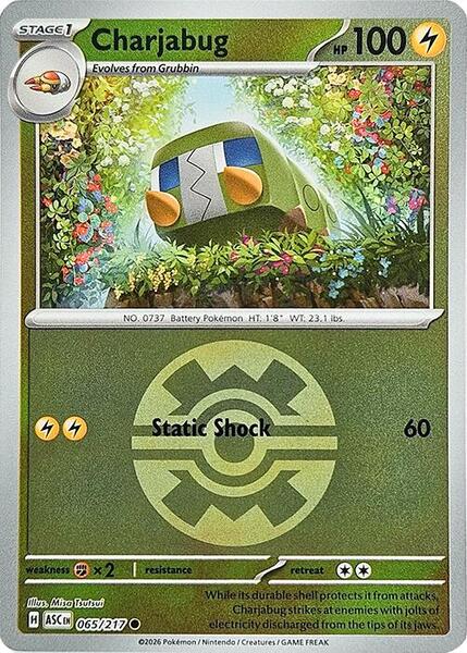 Charjabug (Quick Ball) - ME Ascended Heroes - Reverse Holofoil - Near Mint (NM)