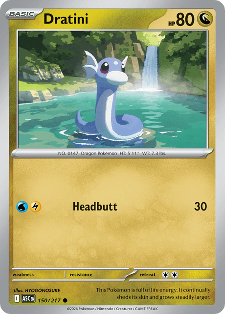 Dratini (Love Ball) - ME Ascended Heroes - Reverse Holofoil - Near Mint (NM)