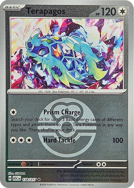 Terapagos (Love Ball) - ME Ascended Heroes - Reverse Holofoil - Near Mint (NM)