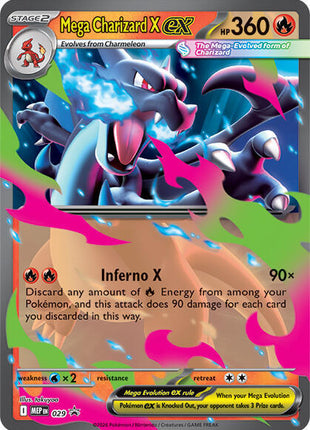 Mega Charizard X ex - 029 - ME Mega Evolution Promo - Holofoil - Lightly Played (LP)