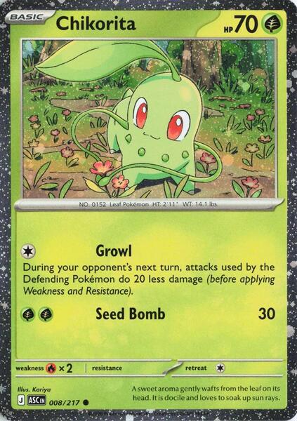 Chikorita (Cosmos Holo) - Miscellaneous Cards and Products - Holofoil - Near Mint (NM)