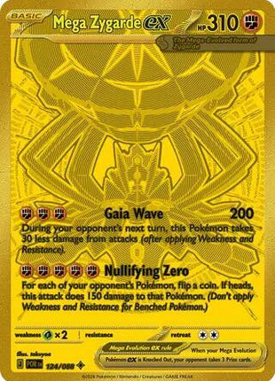Mega Zygarde ex - 124/088 - ME03 Perfect Order - Holofoil - Near Mint (NM)