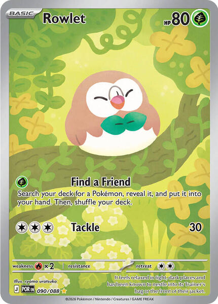 Rowlet - 090/088 - ME03 Perfect Order - Holofoil - Near Mint (NM)
