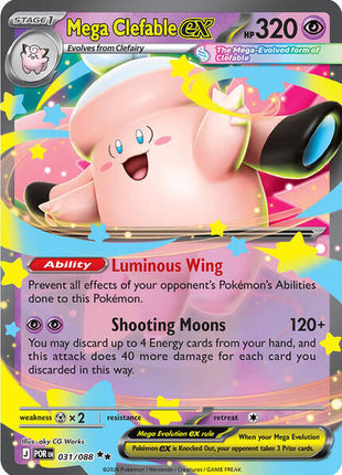 Mega Clefable ex - 031/088 - ME03 Perfect Order - Holofoil - Near Mint (NM)