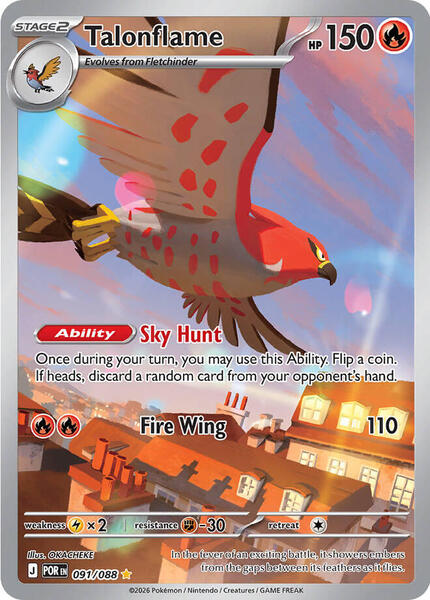 Talonflame - 091/088 - ME03 Perfect Order - Holofoil - Near Mint (NM)