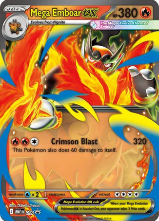 Mega Emboar ex - 035 - ME Mega Evolution Promo - Holofoil - Near Mint (NM)