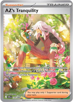 AZ's Tranquility - 120/086 - ME04 Chaos Rising - Holofoil - Near Mint (NM)