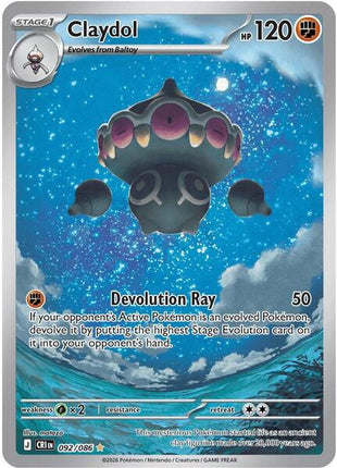 Claydol - 092/086 - ME04 Chaos Rising - Holofoil - Near Mint (NM)
