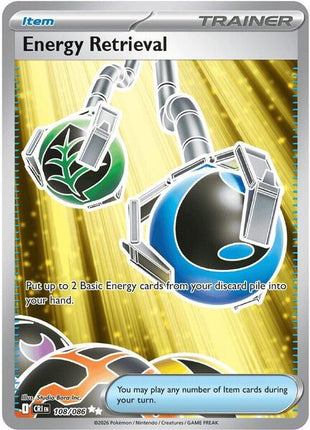Energy Retrieval - ME04 Chaos Rising - Holofoil - Near Mint (NM)