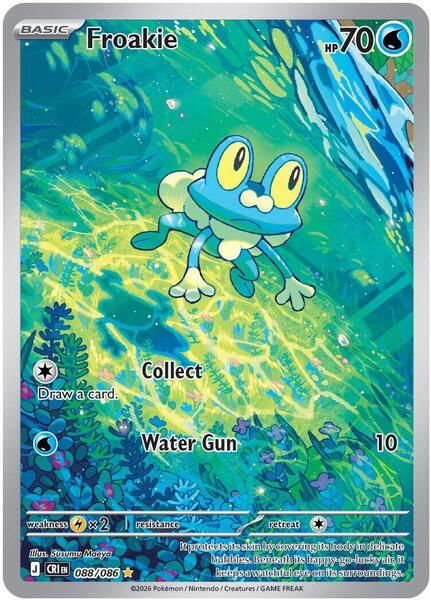 Froakie - 088/086 - ME04 Chaos Rising - Holofoil - Near Mint (NM)