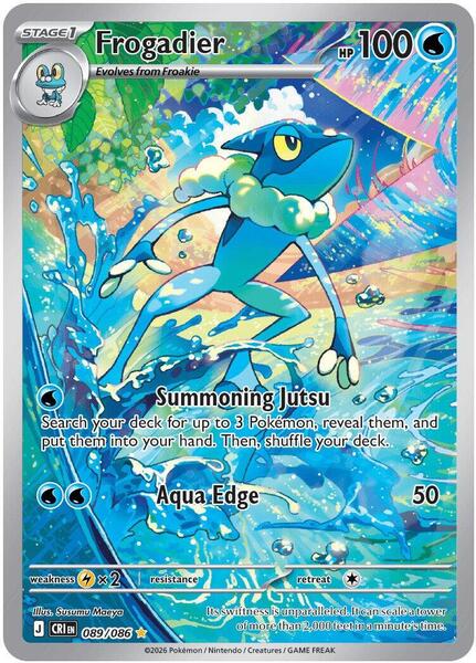Frogadier - 089/086 - ME04 Chaos Rising - Holofoil - Near Mint (NM)