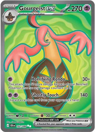Gourgeist ex - 102/086 - ME04 Chaos Rising - Holofoil - Near Mint (NM)