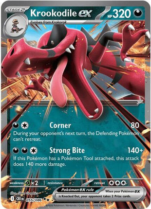 Krookodile ex - ME04 Chaos Rising - Holofoil - Near Mint (NM)