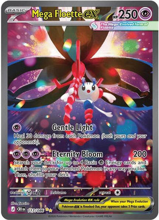 Mega Floette ex - 117/086 - ME04 Chaos Rising - Holofoil - Near Mint (NM)