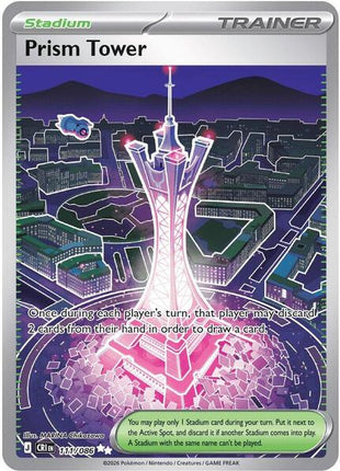 Prism Tower - 111/086 - ME04 Chaos Rising - Holofoil - Lightly Played (LP)