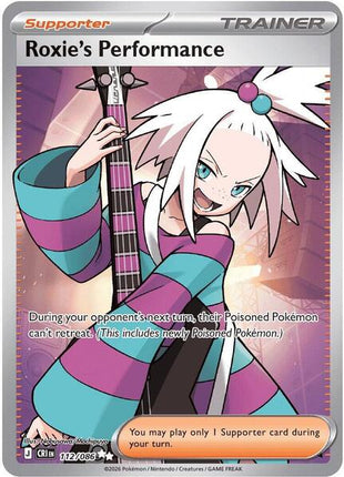 Roxie's Performance - 112/086 - ME04 Chaos Rising - Holofoil - Lightly Played (LP)