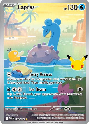 Lapras - 131/128 - ME 30th Celebration - Holofoil - Near Mint (NM)