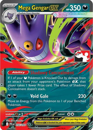 Mega Gengar ex - 056/094 - Prize Pack Series Cards - Holofoil - Near Mint (NM)