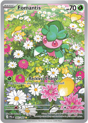 Fomantis - 085/084 - ME05 Pitch Black - Holofoil - Near Mint (NM)