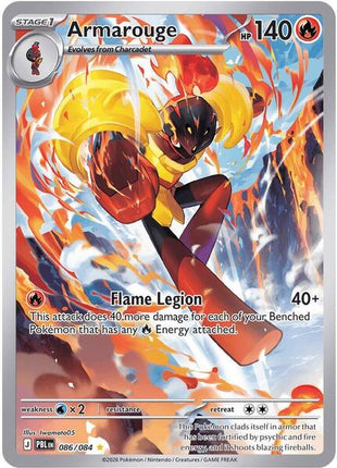 Armarouge - 086/084 - ME05 Pitch Black - Holofoil - Near Mint (NM)