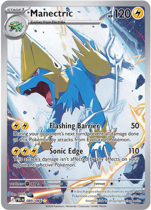 Manectric - 089/084 - ME05 Pitch Black - Holofoil - Near Mint (NM)