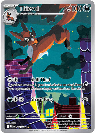 Thievul - 092/084 - ME05 Pitch Black - Holofoil - Near Mint (NM)