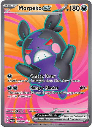 Morpeko ex - 102/084 - ME05 Pitch Black - Holofoil - Near Mint (NM)