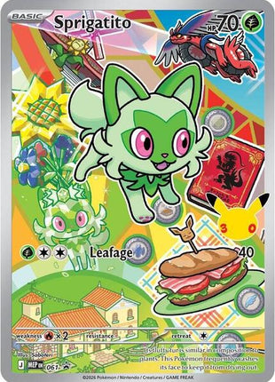 Sprigatito -  061 - First Partner Collection 2026 - Holofoil - Near Mint (NM)