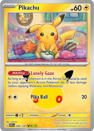 Pikachu - 028/128 - ME 30th Celebration - Holofoil - Near Mint (NM)