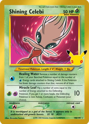 Shining Celebi - ME 30th Celebration Classic Collection - Holofoil - Near Mint (NM)