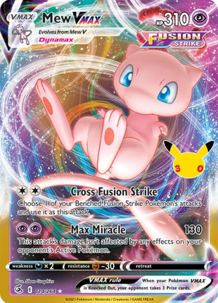 Mew VMAX - ME 30th Celebration Classic Collection - Holofoil - Near Mint (NM)