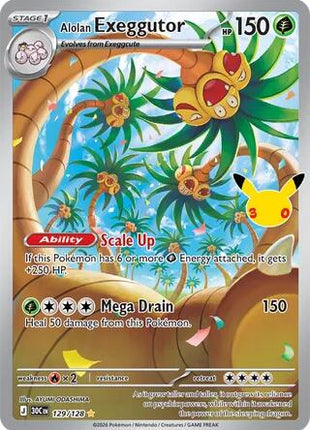 Alolan Exeggutor - 129/128 - ME 30th Celebration - Holofoil - Near Mint (NM)