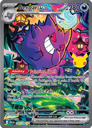 Gengar ex - 154/128 - ME 30th Celebration - Holofoil - Near Mint (NM)