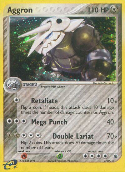 Aggron - Ruby and Sapphire - Holofoil - Damaged