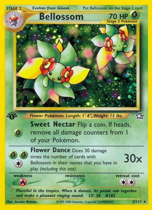 Bellossom - Neo Genesis - Unlimited Holofoil - Lightly Played (LP)