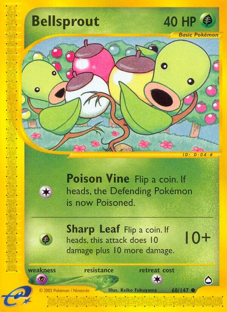 Bellsprout (68) - Aquapolis - Near Mint (NM)
